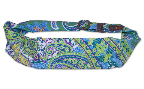 BANDI Belt Blue Green Paisley Classic