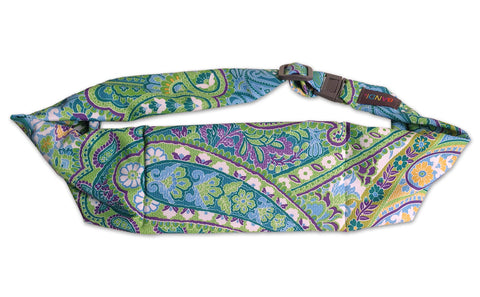 BANDI Belt Blue Green Paisley Large