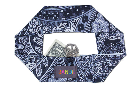 BANDI Black Paisley Hoofdband