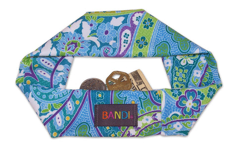 BANDI Blue Green Paisley Hoofdband