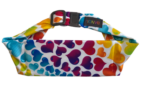 BANDI Kids Belt Rainbow Hearts